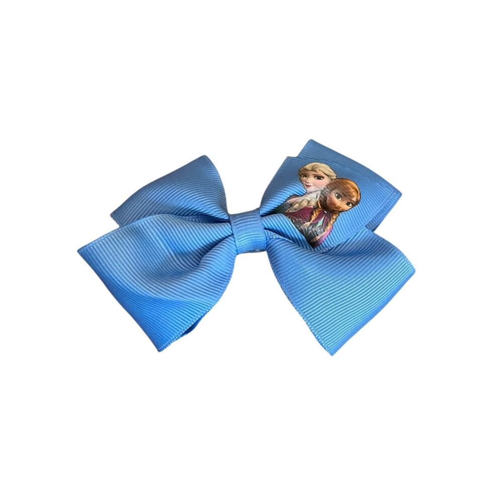 Set of 3 Princess Hair Clips Bows Beauty Frozen Snow White 3 Inch - Picture 11 of 11